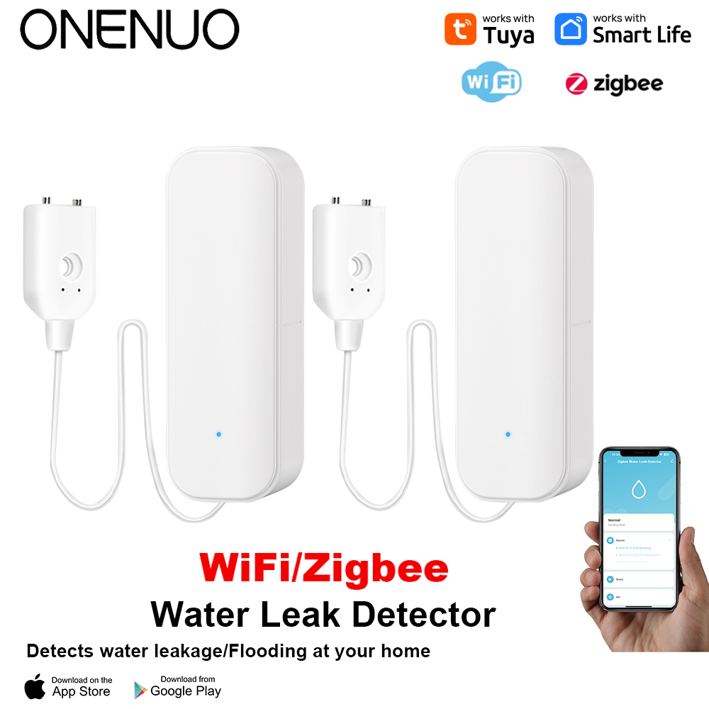 Home Security Installation - WiFi/Zigbee 워터 센서 Tuya 누출 경보