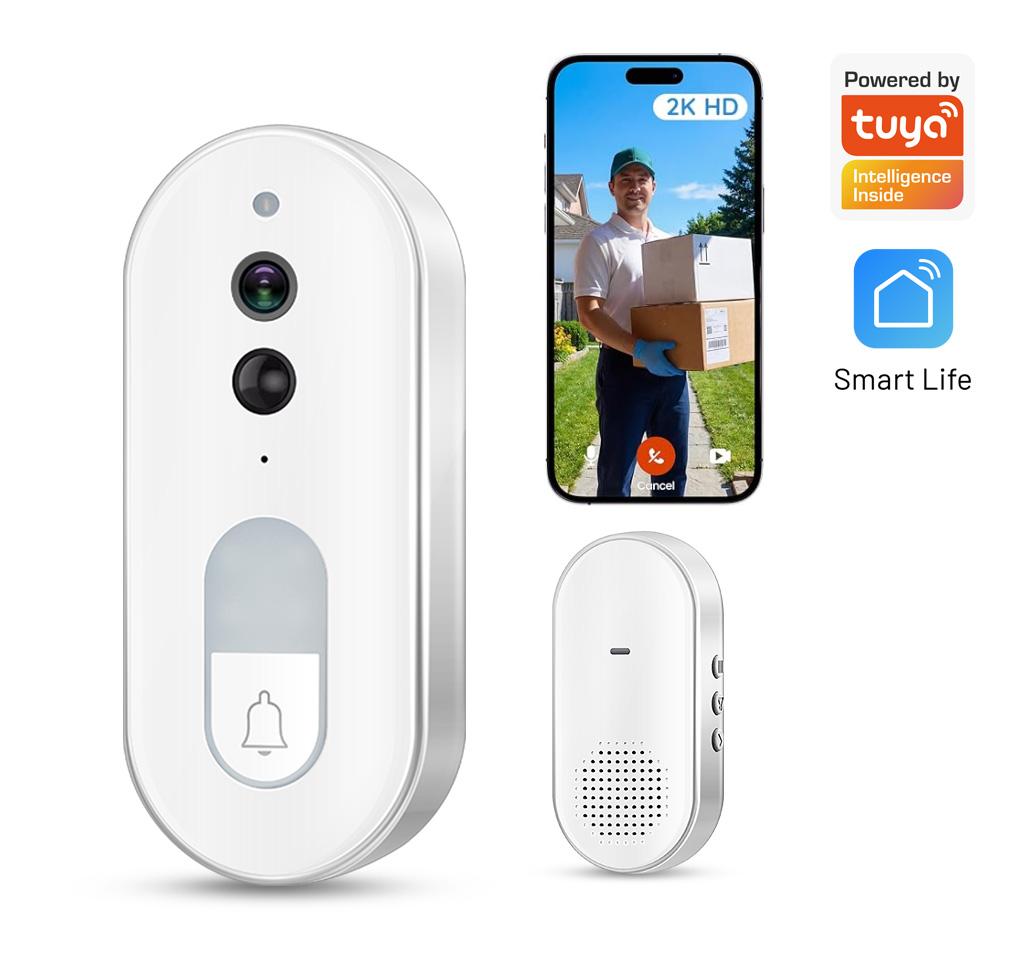 Home Yard Security Cameras - Tuya 스마트 비디오 초인종 무선 1080P