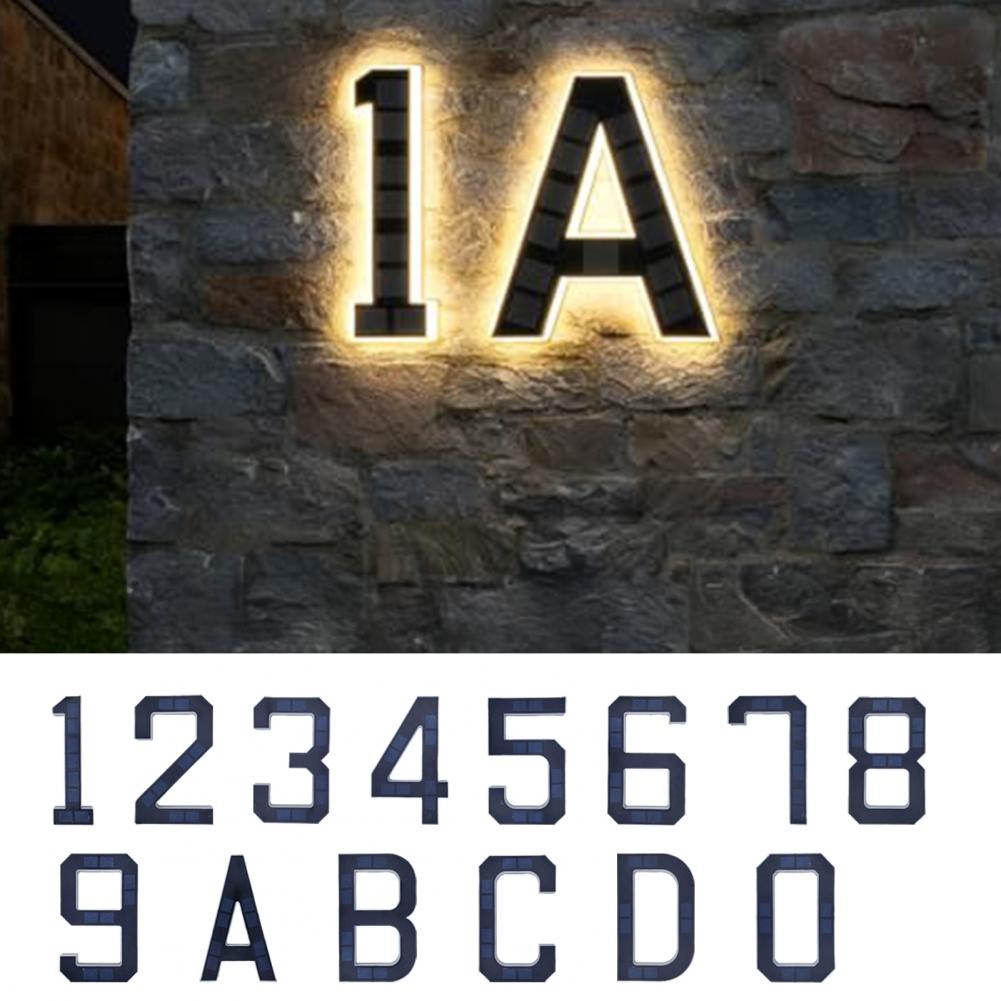 Home Security Number - 태양광 LED 주택 번호 표시판, 자동