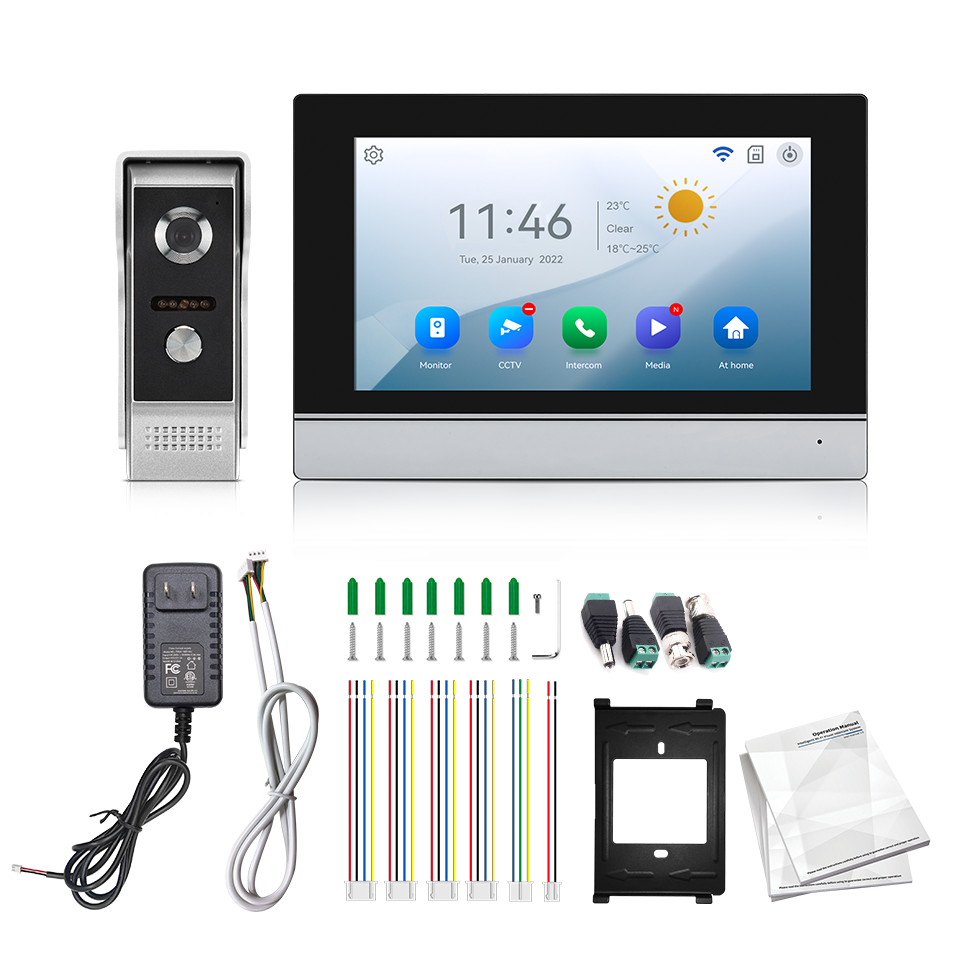 Home Security Company - 7인치 IPS 스크린 2MP 투야 원격