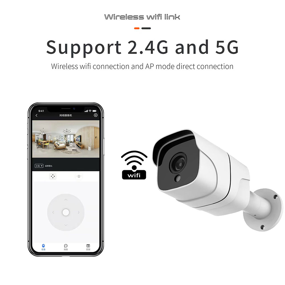 Tuya 5G Wifi IP 카메라 야외 총알 5MP  - Home Security Google Camera 리뷰 및 가격