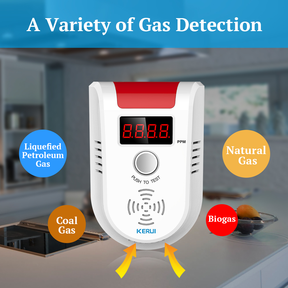 KERUI GD13 LPG 가스 감지기 알람 무선 디지 - Home Security Systems 리뷰 및 가격