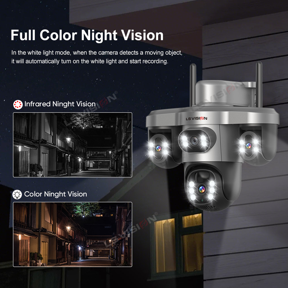 LS VISION 다중 렌즈 3화면 와이파이 야외 보안 - Home Yard Security Cameras 리뷰 및 가격