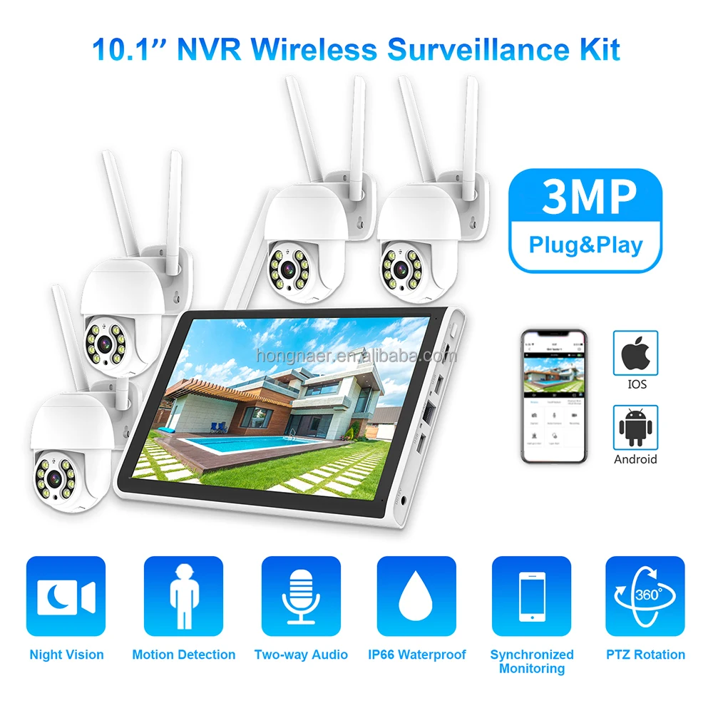 2026 홍나르 3MP 4채널 WiFi 홈 IP 10. - Home Security Systems 리뷰 및 가격