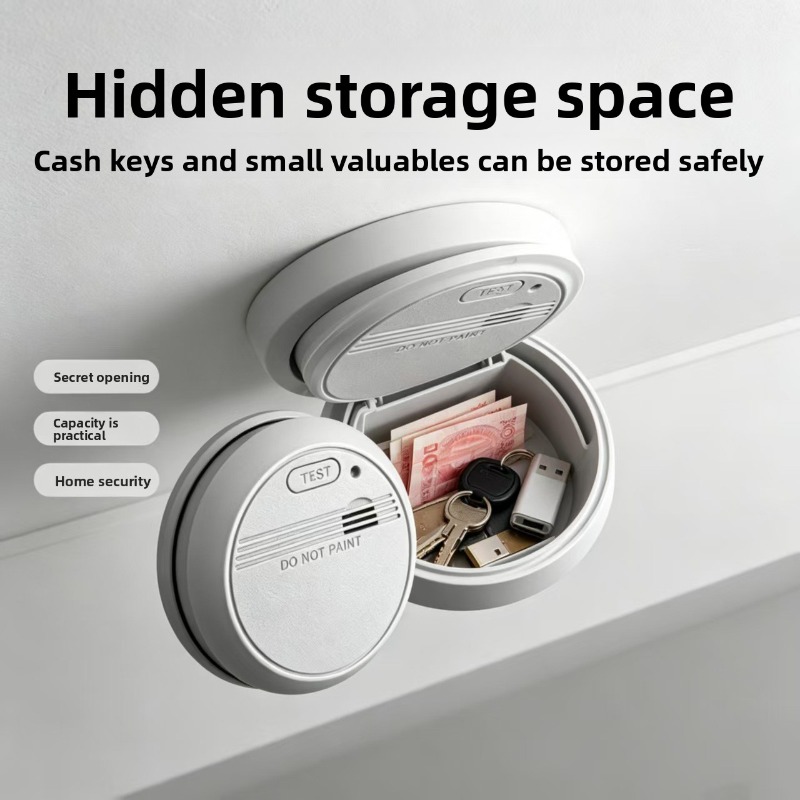 실물과 같은 연기 감지기 모양의 비밀 수납함 - 열쇠, - Home Security Installation 리뷰 및 가격