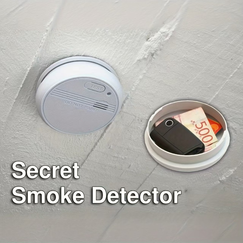 실물과 같은 연기 감지기 모양의 비밀 수납함 - 열쇠, - Home Security Installation 리뷰 및 가격