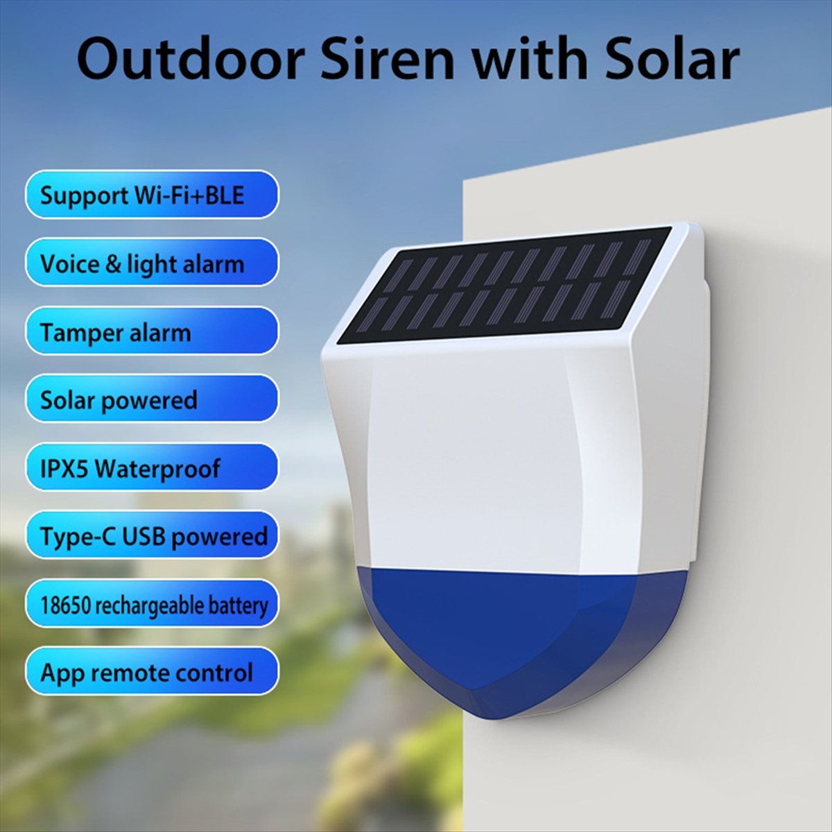 Tuya 스마트 WiFi 사이렌 알람 야외 소리 및 조 - Alarm Siren Outdoor 리뷰 및 가격