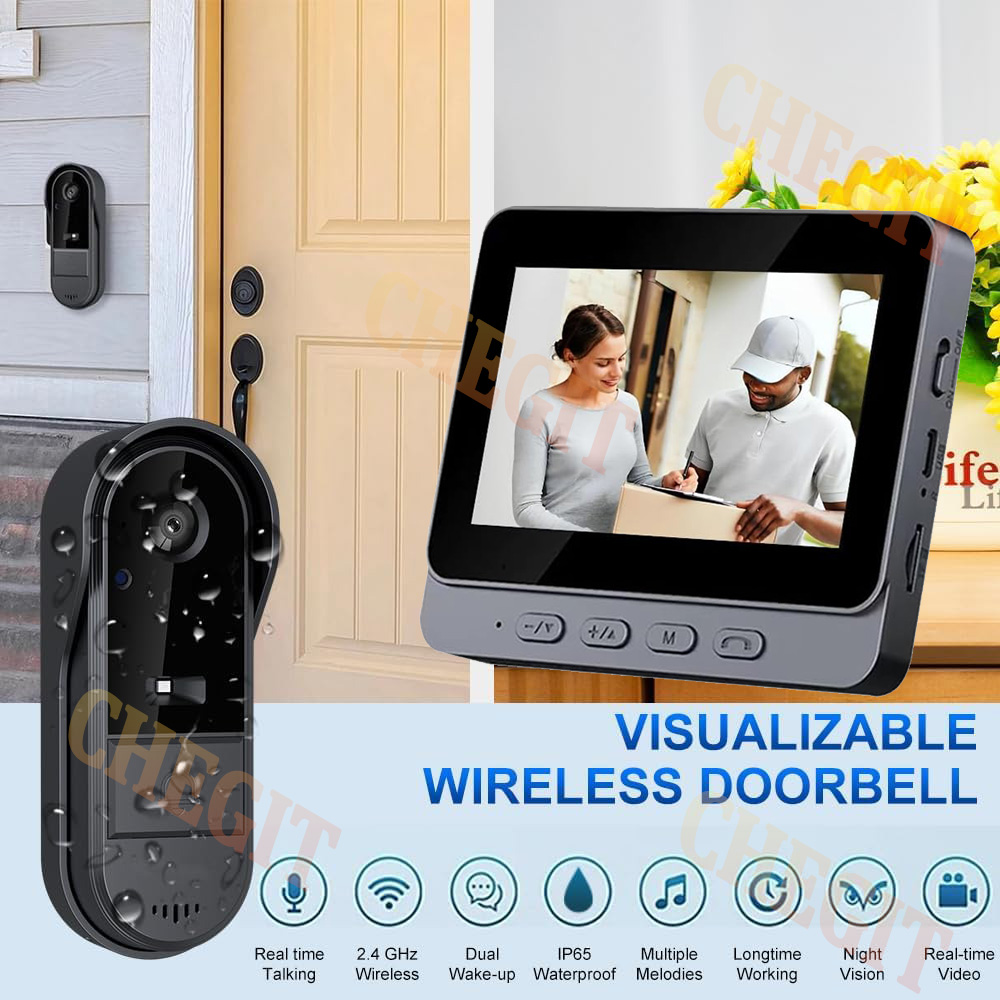 무선 와이파이 초인종 카메라 1080P 비디오 인터콤  - Home Security Prices 리뷰 및 가격