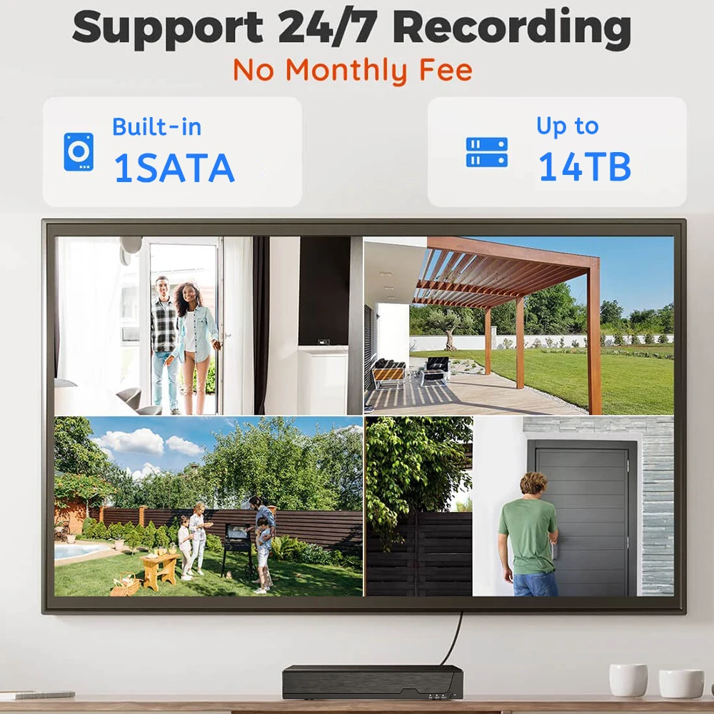 16채널 4K PoE NVR (8MP/6MP/5MP/4 - Home Security And Cameras 리뷰 및 가격