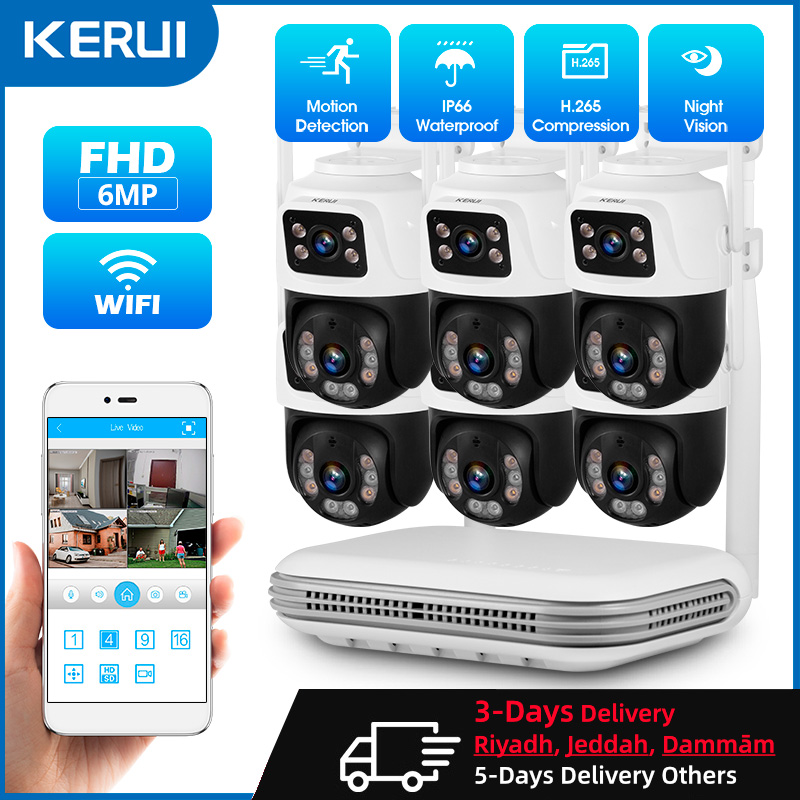KERUI 방수 6MP HD 무선 듀얼 렌즈 PTZ W - Home Security Nvr 리뷰 및 가격