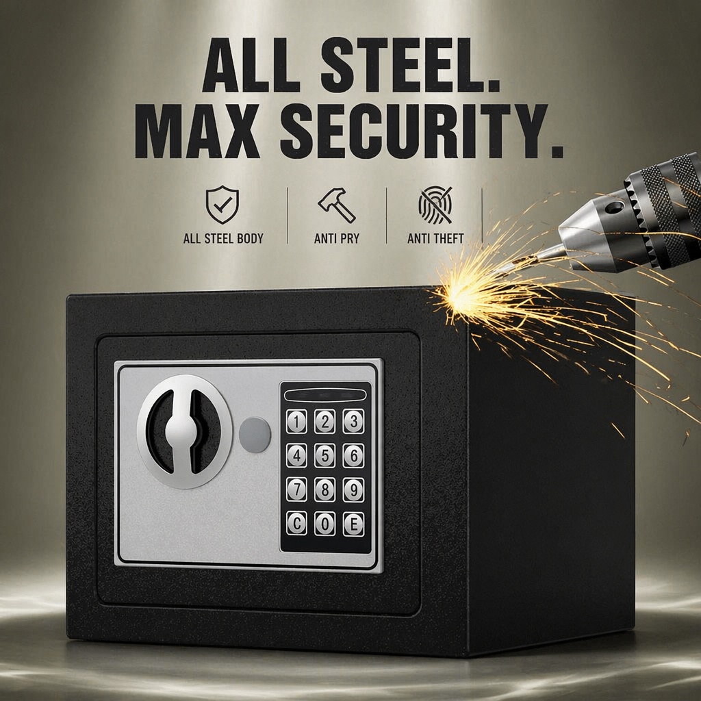 올스틸 전자 디지털 키패드 금고, 이중 비밀번호 키 잠 - Home Security Installation 리뷰 및 가격
