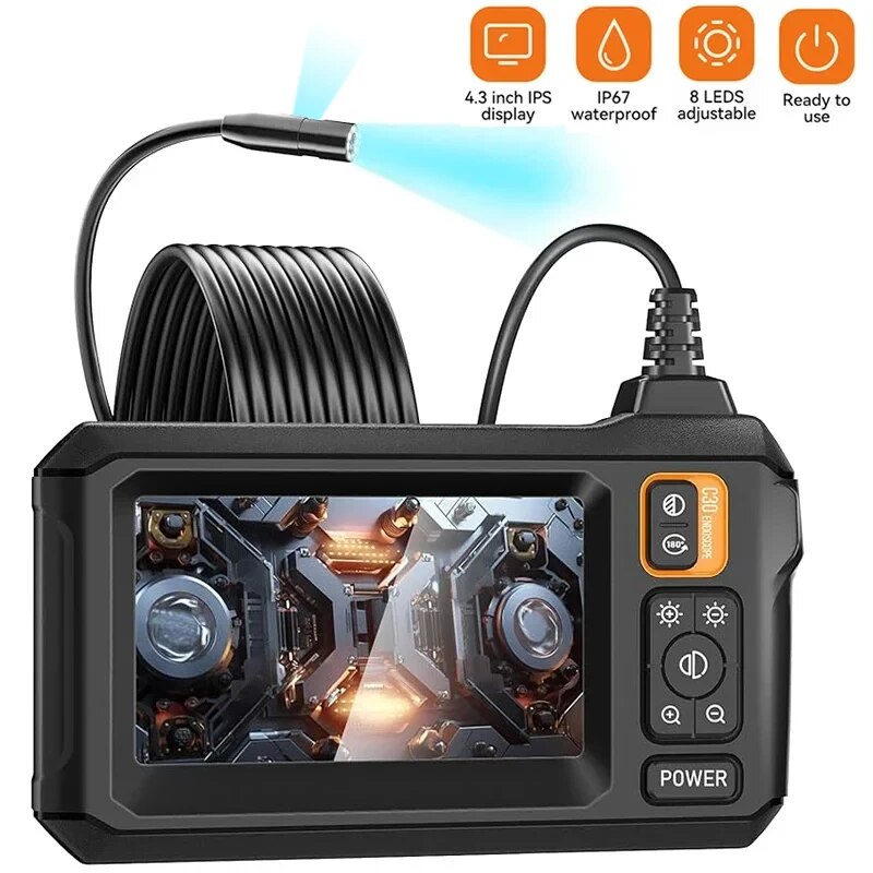 산업용 내시경 카메라, 8mm HD1080P, 4.3  - Home Security And Cameras 리뷰 및 가격
