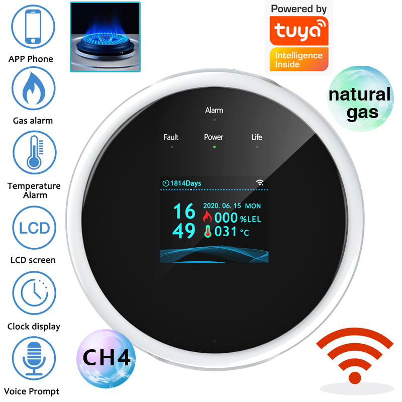 2.4G WiFi 가스 경보 센서 가연성 가스 감지기는 - Home Security Systems 리뷰 및 가격