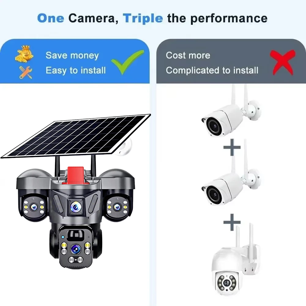 KERUI V380 Pro 야외 PTZ 6MP WIFI - Home Yard Security Cameras 리뷰 및 가격