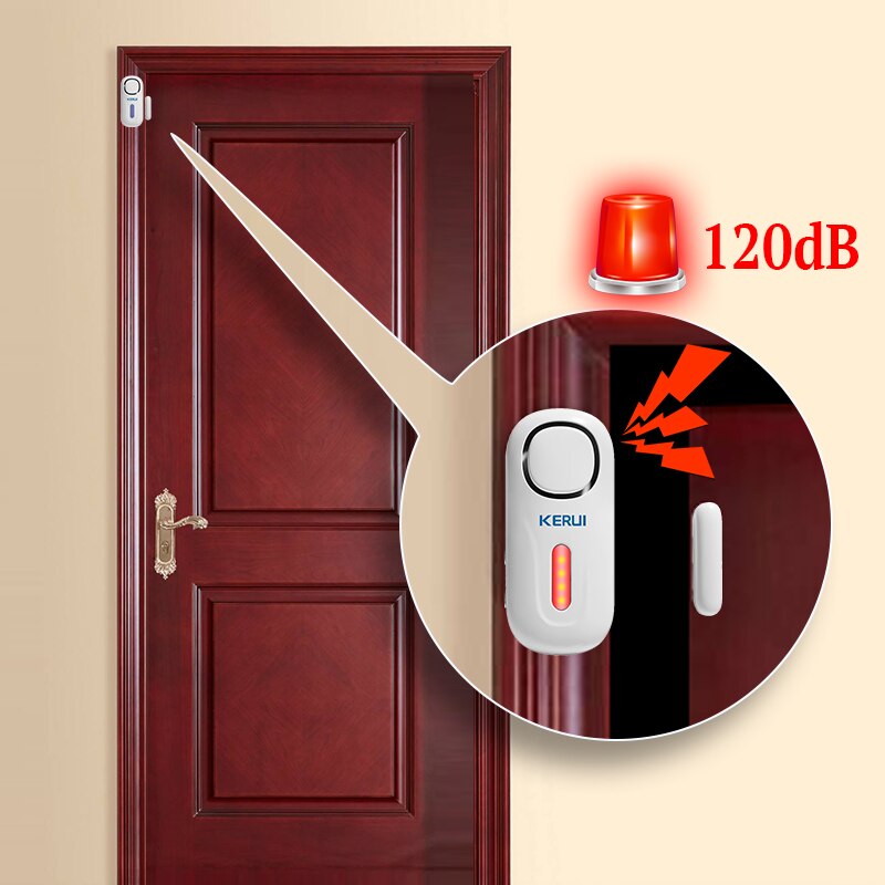 KERUI 120DB 무선 도어/창 항목 보안 도난 감 - Home Security Company 리뷰 및 가격