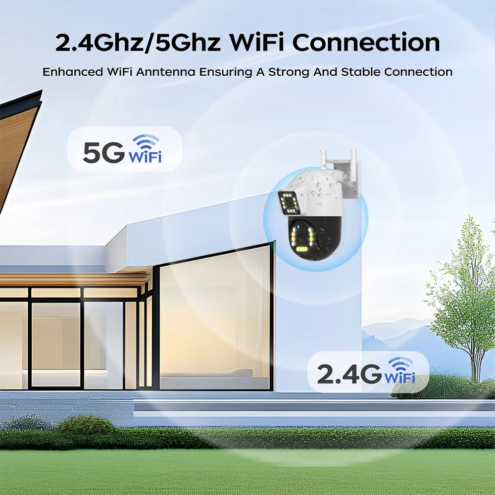 Tuya 듀얼 렌즈 5G Wifi 야외 카메라 4K 무 - Home Security Google Camera 리뷰 및 가격